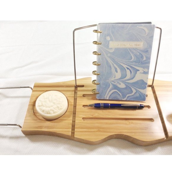 Bamboo Extendable Bathtub Caddy - Bath Tray *NEW* - Picture 5 of 11